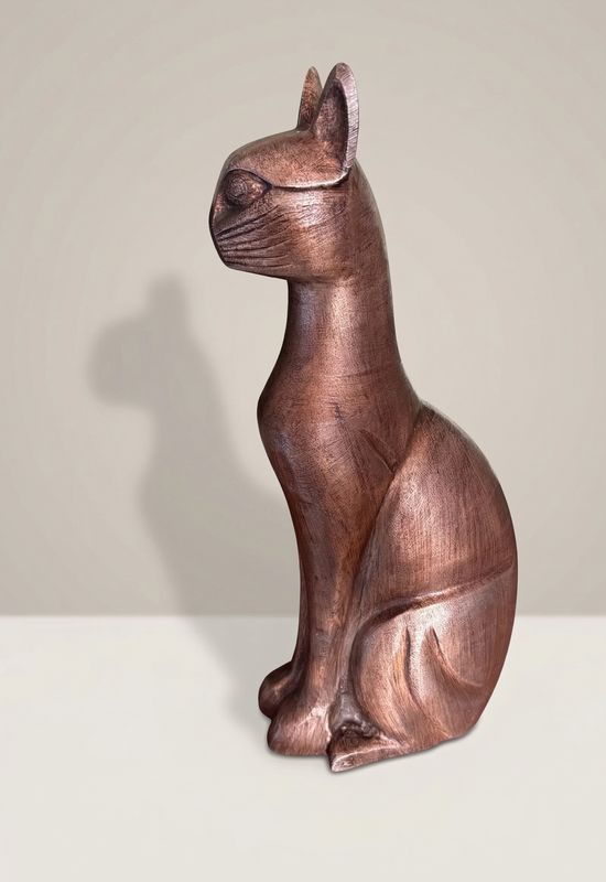 Egyptische Bastet kat, vintage kattenbeeld