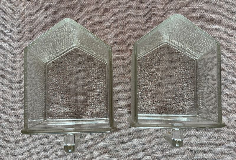 Vintage houten kruidenkast met glazen gruttersbakken (o.a. Poncet & Cubex)