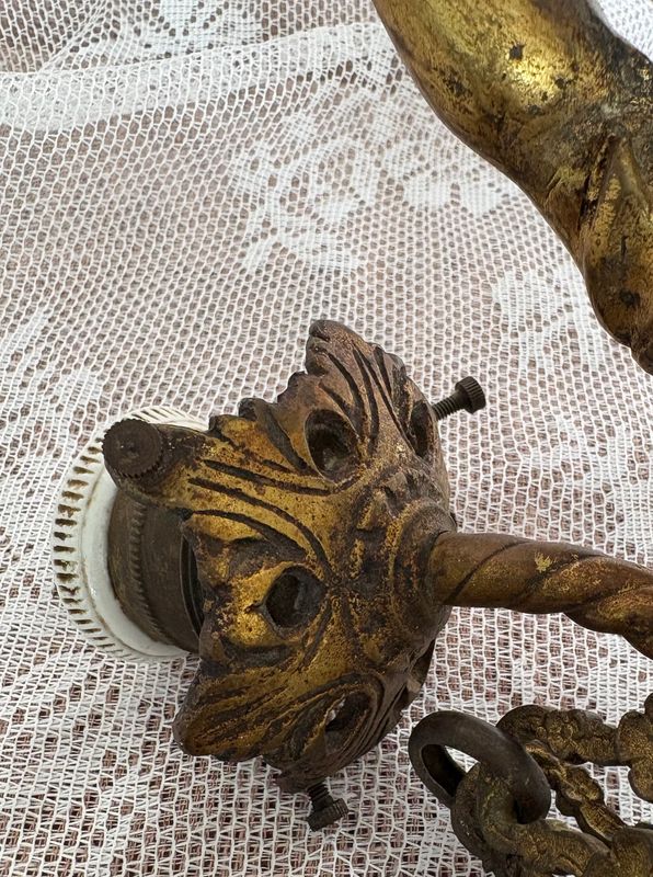 Franse putto hanglamp, Belle Époque