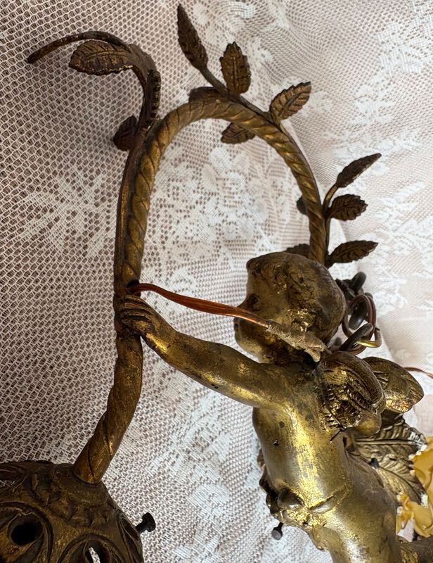 Franse putto hanglamp, Belle Époque