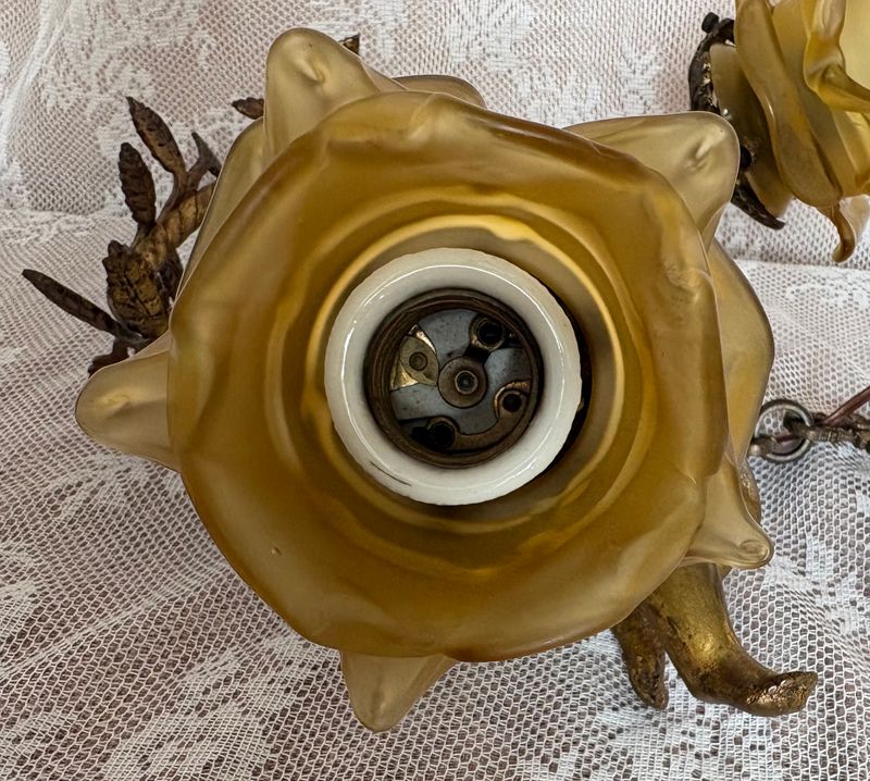 Franse putto hanglamp, Belle Époque