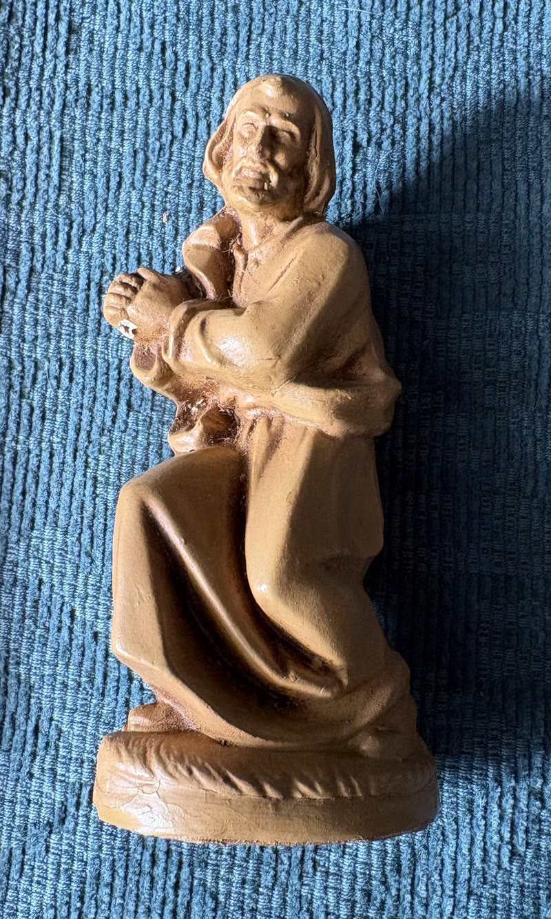 Kerstgroep 9-delig, kerststal beeldjes in terracotta look