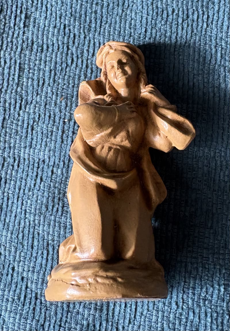 Kerstgroep 9-delig, kerststal beeldjes in terracotta look