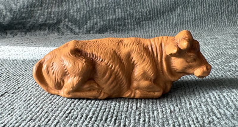 Kerstgroep 9-delig, kerststal beeldjes in terracotta look